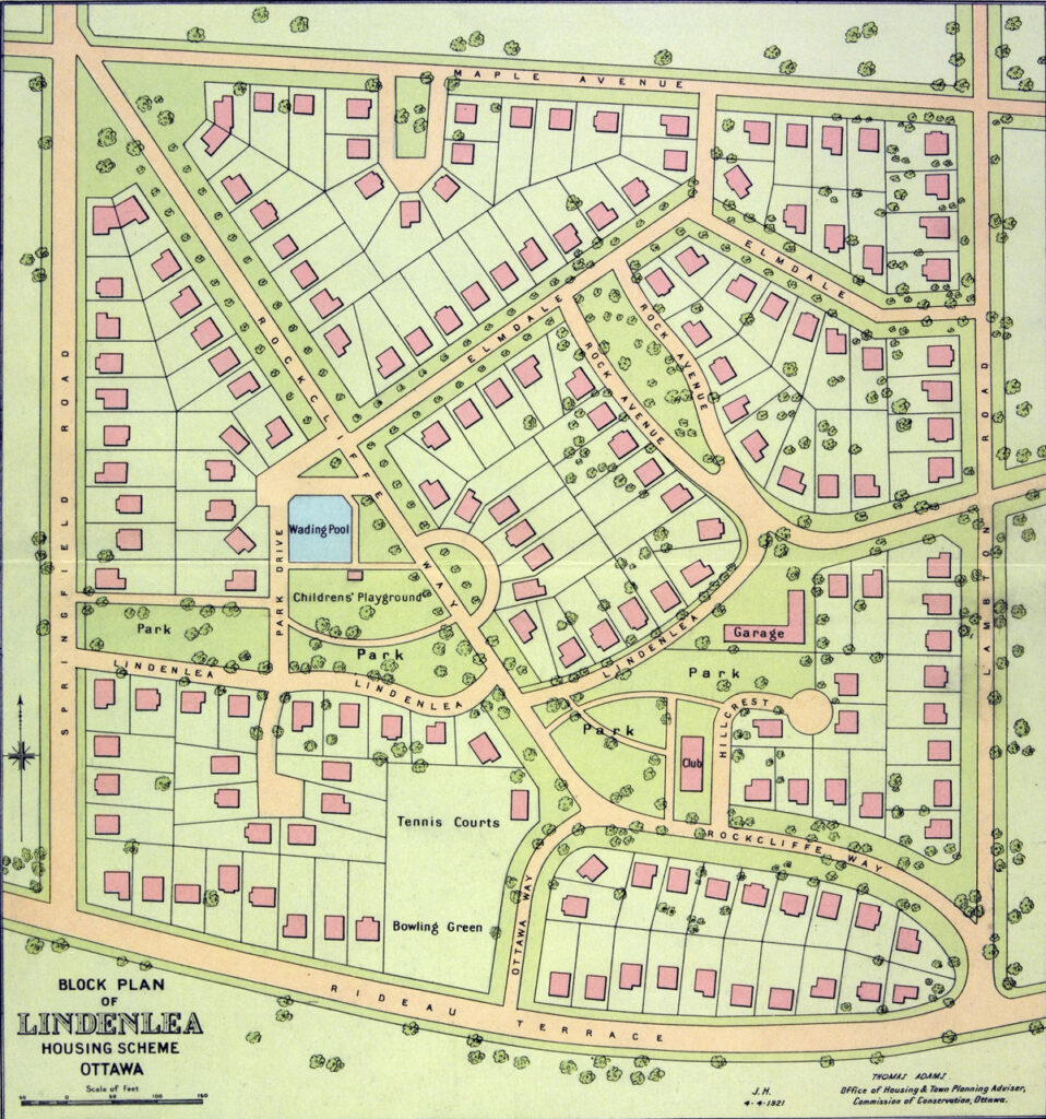 Planning and Development of Lindenlea Garden Suburb (Thomas Adams,1919) Town & Crown